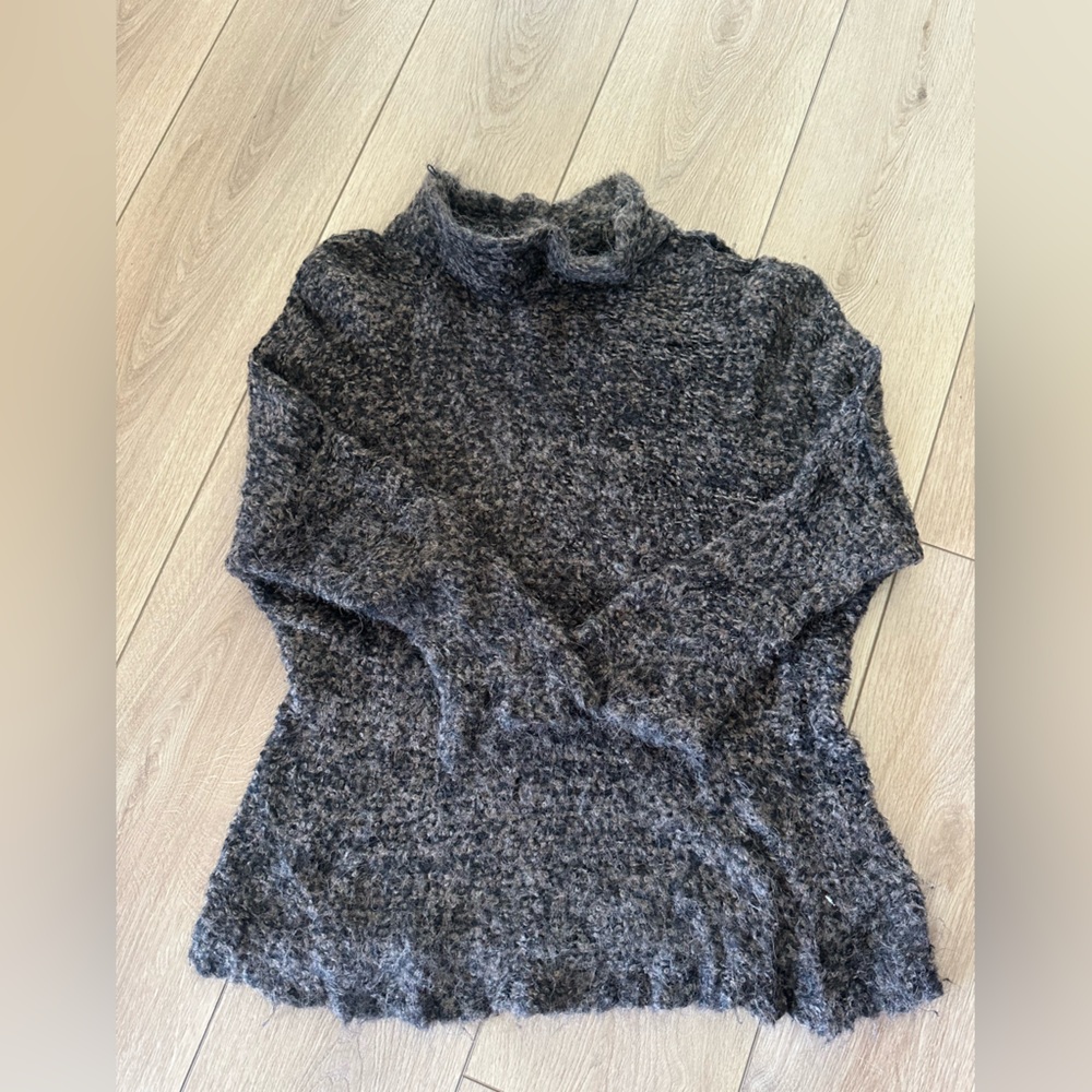Free People Charcoal Turtleneck Sweater